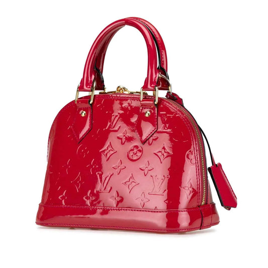 Sac Alma Rouge Louis Vuitton Vernis d'Occasion