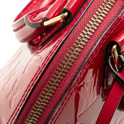 Sac Alma Rouge Louis Vuitton Vernis d'Occasion