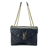 Sac bandoulière Loulou Saint Laurent en cuir