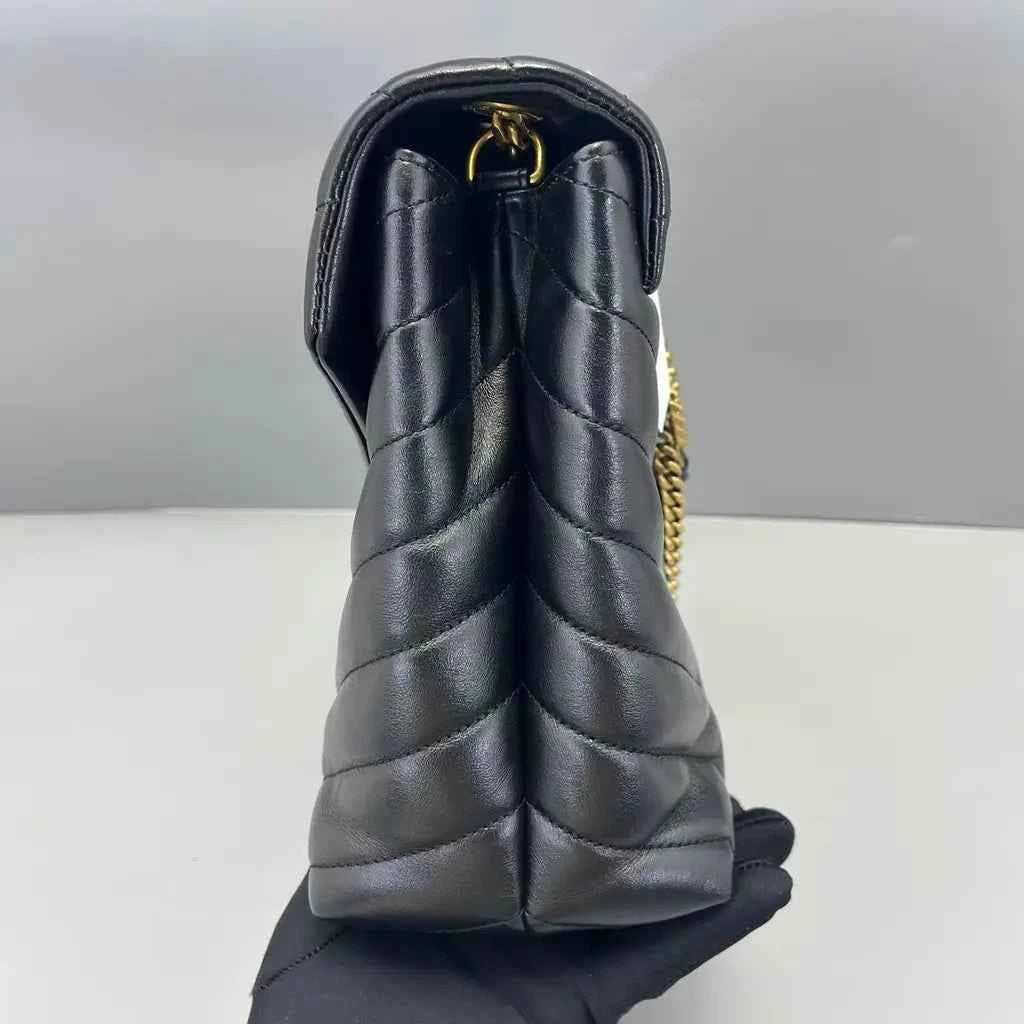 Sac bandoulière Loulou Saint Laurent en cuir